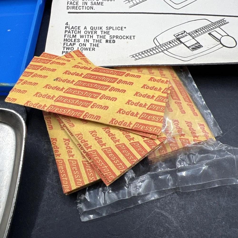 Vtg 50s Hudson Quik Splice 8mm Movie Film Automatic Butt Splicer Patent Pending